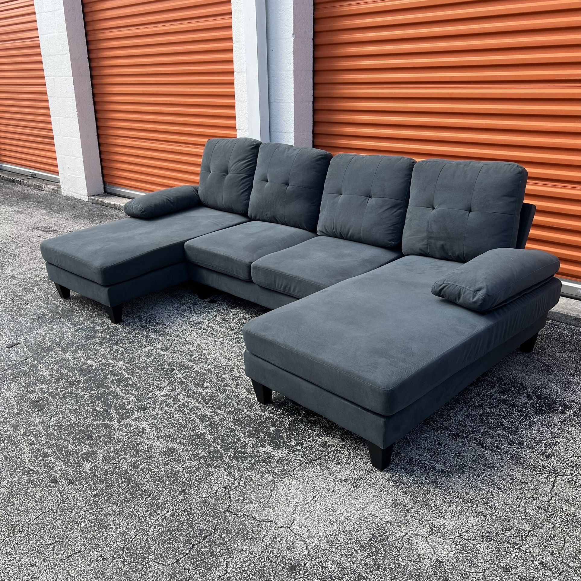 Gray U Sectional Couch 🚛 SAME DAY DELIVERY