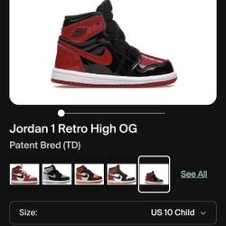 Jordan 1 Retro High Og Patent Bred