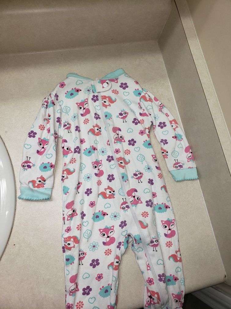 Baby colorful onesie for bed time 3-6 months (baby owls)🦉 💙