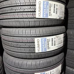 225/45/17 Kumho  #4 New Tires Mount & Balance // Set De 4 Llantas Nuevas Instaladas Y Balanceadas