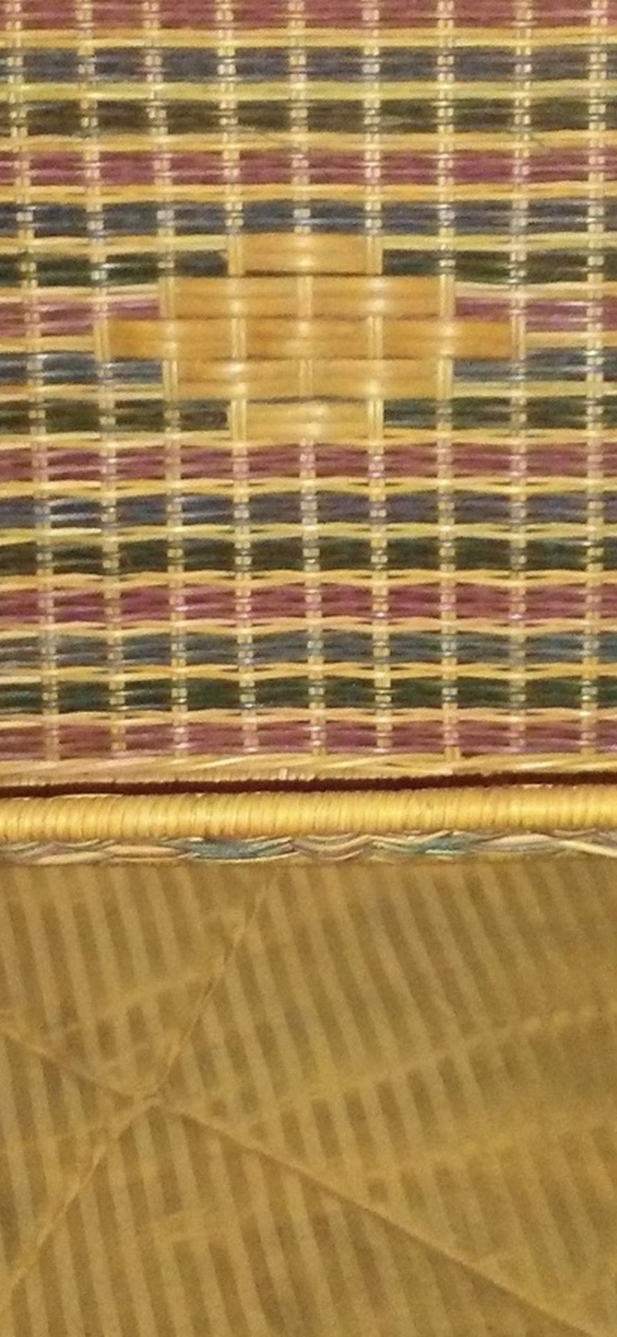 Mid Century Modern Woven Wicker Magazine Rack