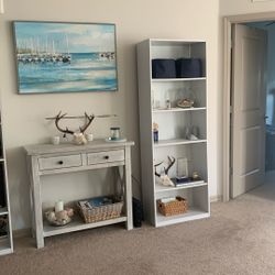 White Book Shelf X2 