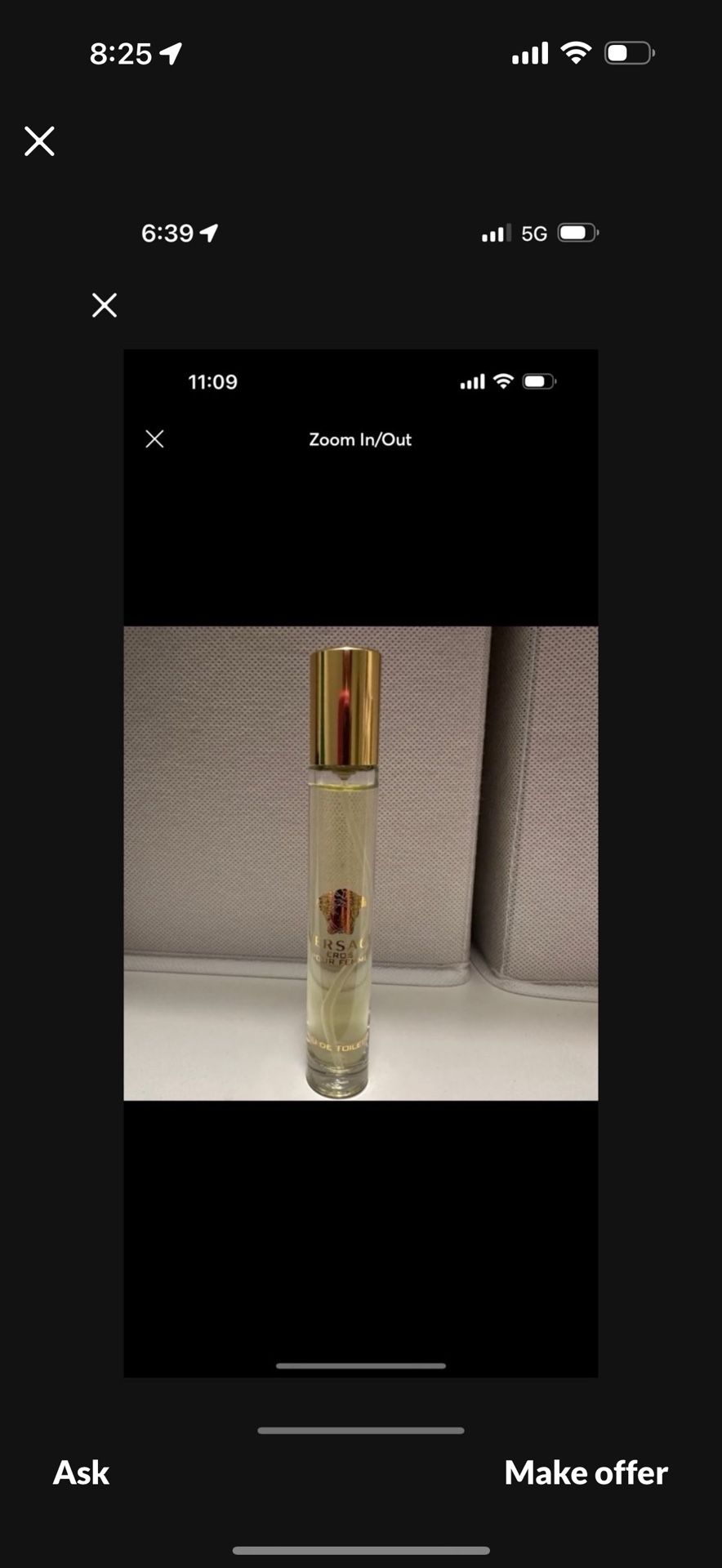 Versace travel spray 10ml Eros pour femme de parfum