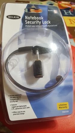 Belkin notebook security lock