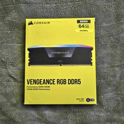CORSAIR - VENGEANCE RGB 64GB (2x32GB) DDR5 6400MHz