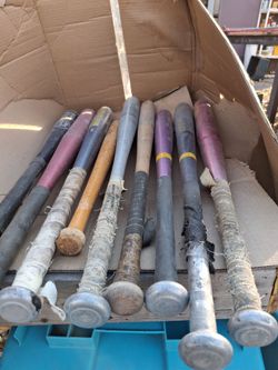 Lot of Used softball bats