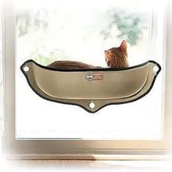 K&H Pet Products EZ Mount Window Mounted Cat Bed, Cat Window Hammock, Sturdy Cat Window Perch