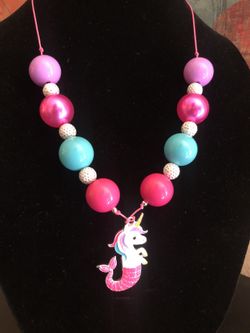 Bubblegum bead necklaces