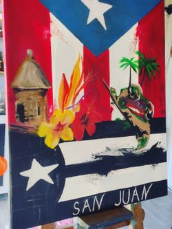 16x20 Acrylic Canvas Art Painting Wall Decor 