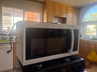 Over the stove microwave oven.