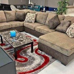 Abalone 3 PIECES SECTIONAL COUCH SAME DAY DELIVERY By ASHLEY 