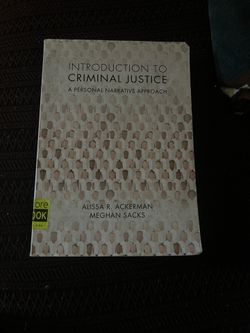 Introduction To Criminal Justice A Personal Narrative Approach