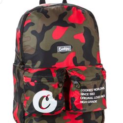 Cookies Backpack Smell Proof Orion Canvas Color Red Camo