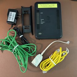  AT&T Netgear 7550 DSL ADSL2+ Modem Router Combo B90-755025-15 w/ Accessories