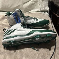 Adidas Football Cleats, Green And White Size 16 Men’s