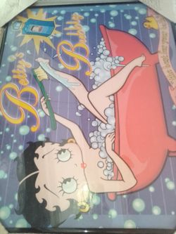 Betty's bubbly vintage  11x14 photo with frame