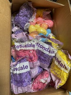 Easter eggs and accessories for baskets For Sale