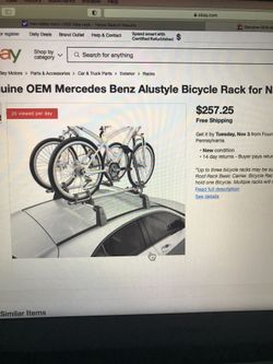 Bike Rack, Roof Rack. Mercedes C300