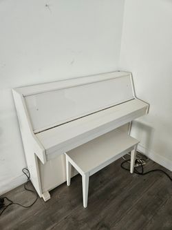 Ivory 1990 Weber W-41 Upright Piano