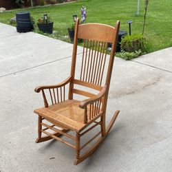 Antique Birdseye maple rocking chair