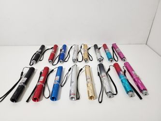 16pcs Green & Red Beam L. Pointer Pen Star Visible Beam Light USB Rechargeable