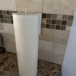 Candle White / Blanc DIAMETER 3.8 in (96.5 mm) HEIGHT 11.8 in (300 mm)