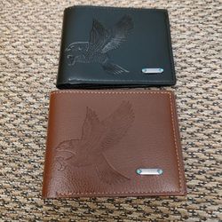 EAGLES LEATHER WALLET.  $12 EACH.  NEW.  PICKUP ONLY.