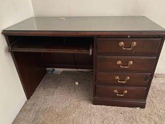 Hardwood desk