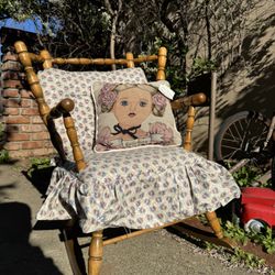 Antique Kids Rocking Chair 