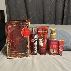 Bath & body works winter candy apple set 
