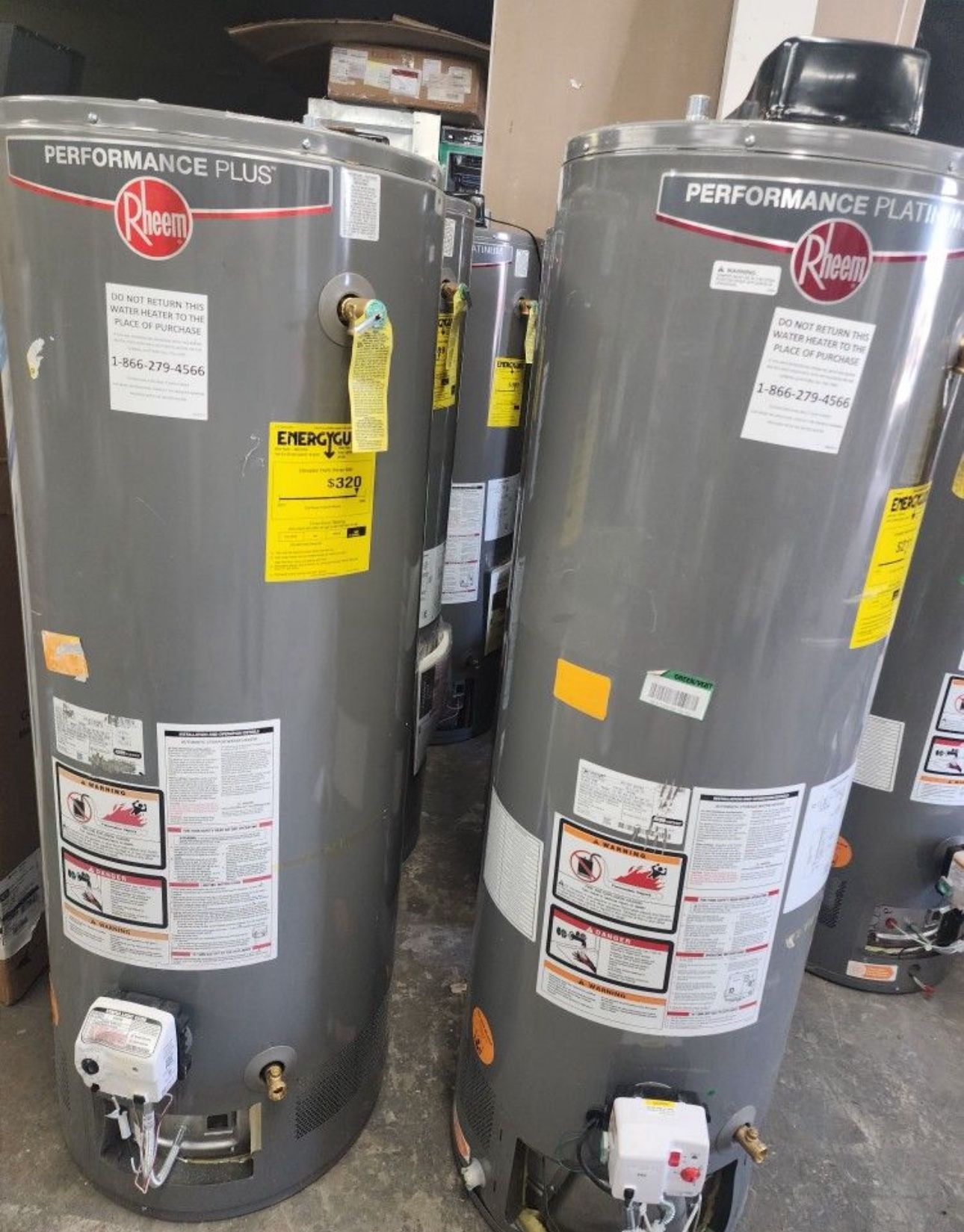 Natural Gas Water Heater 40,50 Gallon Rheem