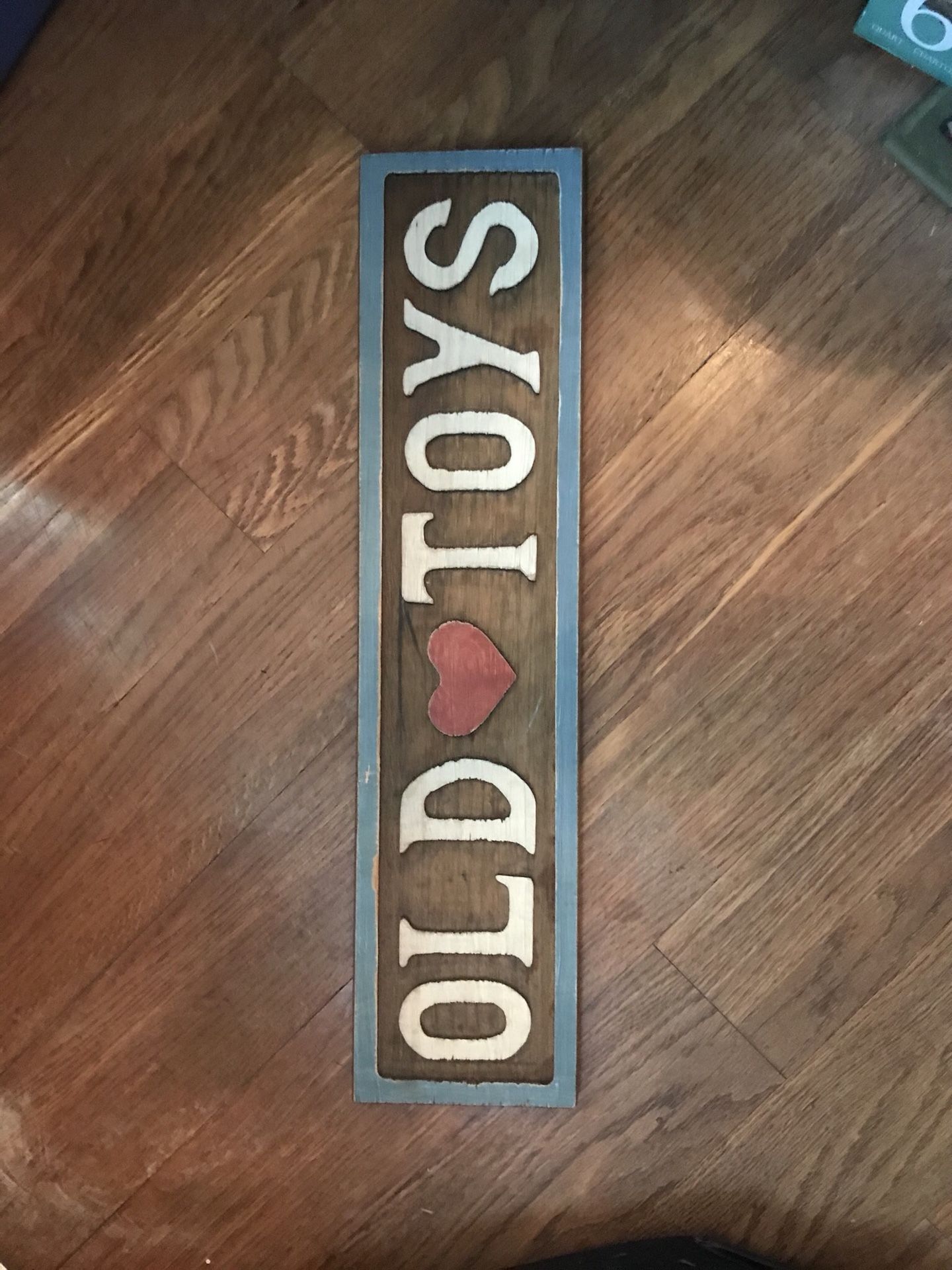 Vintage Old Toys Room Sign
