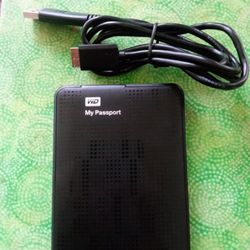 WESTERN DIGITAL MY PASSPORT WDBY8L0020BBK 2TB HARD DRIVE EXTERNAL USB 3.0