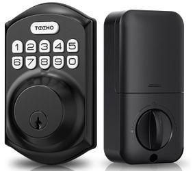 TEEHO TE001 Keyless Entry Deadbolt with Keypad for Front Door, Matte Black