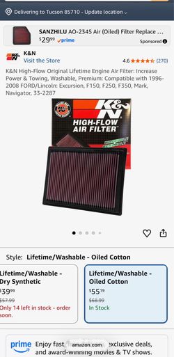 K&N air filter