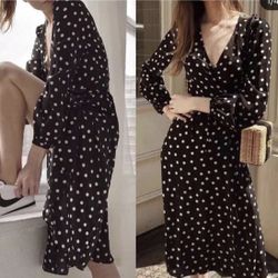 Polka dress for casual and formal