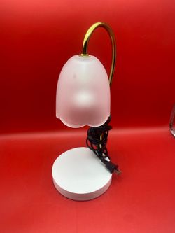 Intertek Desk Lamp LED Light 3 Lighting Modes w/Cord White Base 13.5” Tall