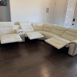 Luxury Power Reclining Leather Sectional – Like New –  Excellent Condition