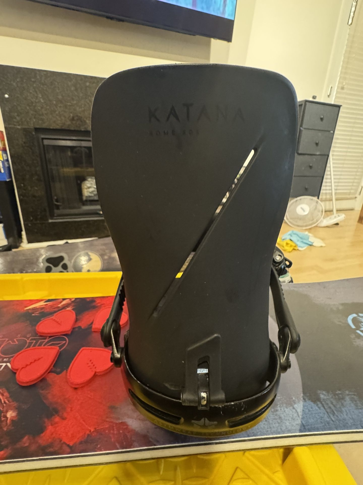 Rome Katana Snowboard Bindings 2020 L/Xl, Black