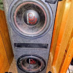 Massive Speakers 12in And Amp