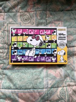 Roseart Peanuts Snoopy 500 piece jigsaw puzzle