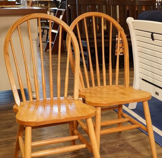FREE Windsor Solid Oak Wooden Stools (set of 2) FOR PICKUP ONLY IN VERO BEACH, FL