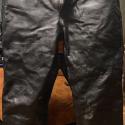 Cycle Alpha Gear Leather Motorcycle Pants Size 38