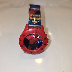 Spider-Man Kid's Watch red makes sounds works As is condition