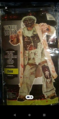 Zombie Doctor Halloween Costume 