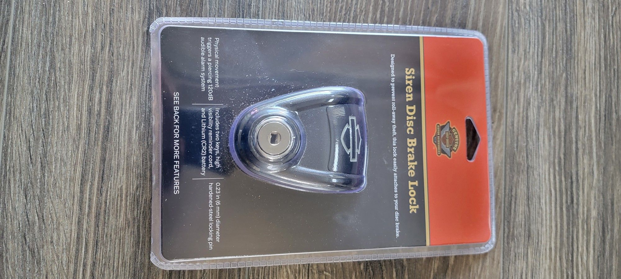 Harley Davidson Motorcycle Security Siren Disc Brake Lock
