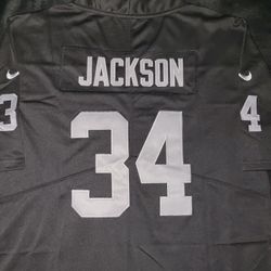 RAIDERS Bo Jackson jerseys (S, M, L, XL, 3XL) 