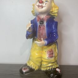 Huge Capodimonte Clown Mid Century Italian Decor 