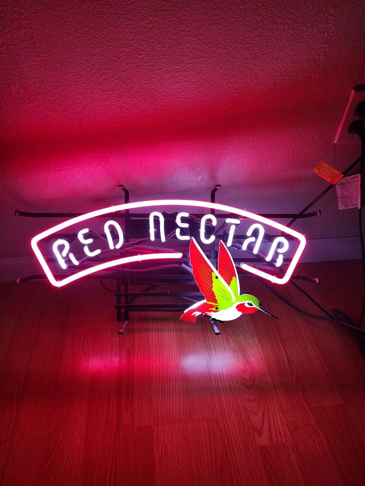 Rare Red Nectar Beer Neon Sign