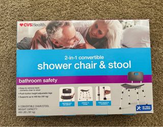 CVS Health 2-in-1 Shower Chair & Stool